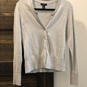Gap light gray cardigan